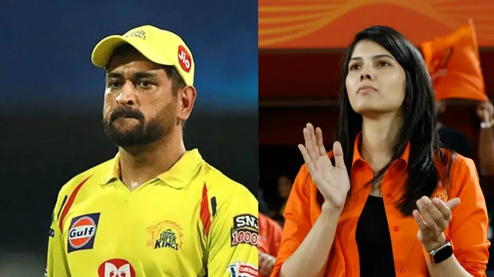 MS Dhoni and Kavya Maran [Source: X.com]